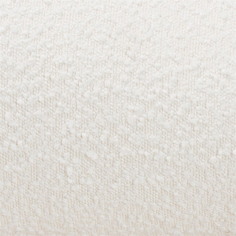 Baxton Studio Grenier Modern Cream Boucle Fabric King Size Floating Bed