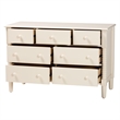 Baxton Studio Braith Farmhouse Ivory Spindle Wood 7-Drawer Dresser