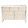 Baxton Studio Braith Farmhouse Ivory Spindle Wood 7-Drawer Dresser