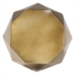 Baxton Studio Salman Geometric Bronze Metal Accent Table