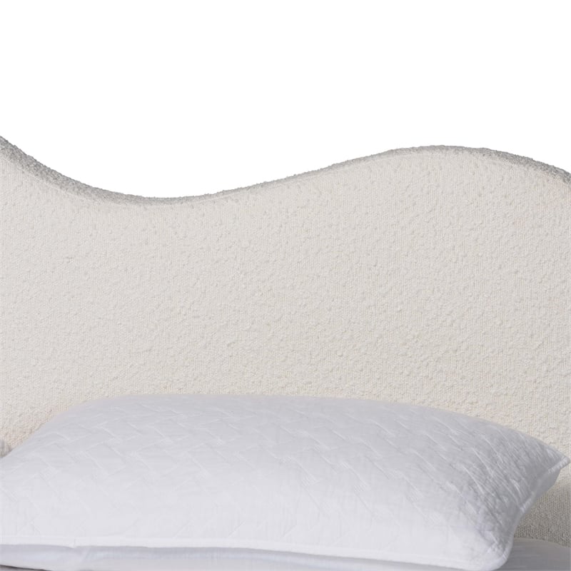 Baxton Studio Dalton Boucle Upholstered Queen Size Platform Bed
