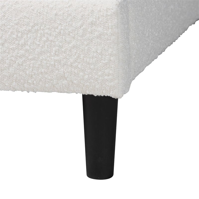 Baxton Studio Dalton Boucle Upholstered Queen Size Platform Bed