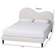 Baxton Studio Dalton Boucle Upholstered Queen Size Platform Bed