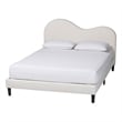 Baxton Studio Dalton Boucle Upholstered Queen Size Platform Bed