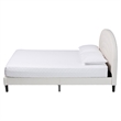 Baxton Studio Pelagia Boucle Upholstered Queen Size Platform Bed