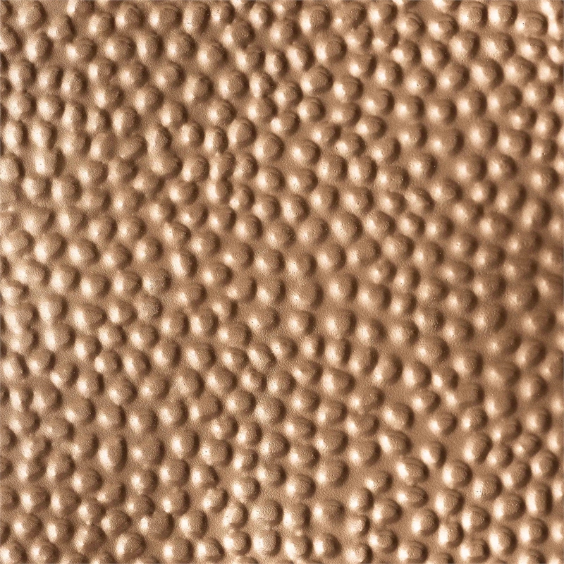 Baxton Studio Pacey Textured Metal Accent Table Geometric Gold Side Table