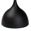 Baxton Studio Webb Black Metal Pedestal Side Table Modern Accent Table