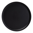 Baxton Studio Webb Black Metal Pedestal Side Table Modern Accent Table
