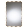 Baxton Studio Cassara Gold Scalloped Rectangular Wall Mirror - Decorative Accent