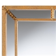 Baxton Studio Iskra Rectangular Mirror with Antique Goldleaf Frame - Wall Accent