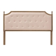 Baxton Studio Lourdes Upholstered Headboard with Wood Frame Queen Size
