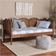 Baxton Studio Carmiya Scalloped Daybed - Twin Size Wooden Frame