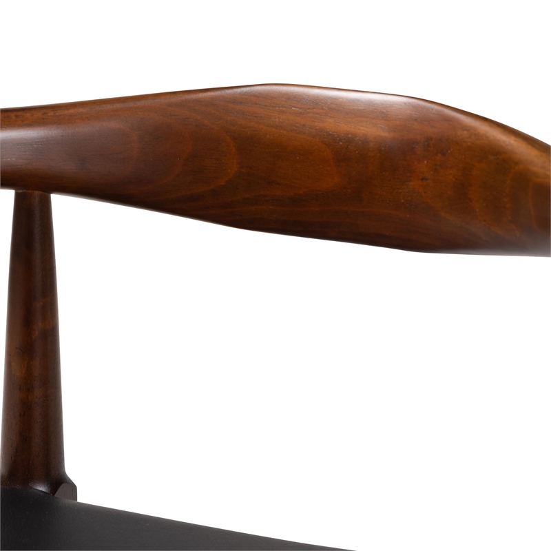 Baxton Studio Eira Counter Stool Set of 2- Wood Frame Counter height Chair