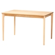 Baxton Studio Wattsu 5-Piece Dining Set - Solid Wood Table - Natural and White