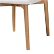 Baxton Studio Emily 5-Piece Dining Set - Solid Wood Table - Natural and White