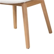 Baxton Studio Hudson 5-Piece Dining Set - Solid Wood Table - Natural and White