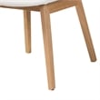 Baxton Studio Jennica 5-Piece Dining Set - Solid Wood Table - Natural and White