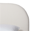 Baxton Studio Cachet Floating Platform Bed with Rounded Headboard - Cream  Queen