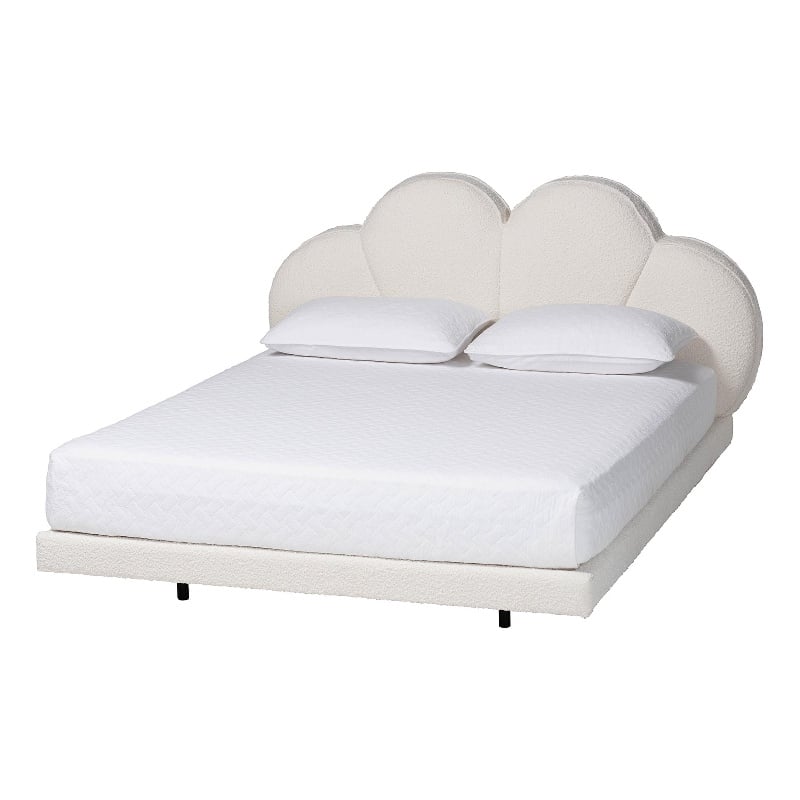 Baxton Studio Barrera Floating King Platform Bed