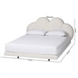Baxton Studio Barrera Floating Queen Platform Bed
