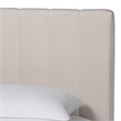Baxton Studio Granger Velvet Upholstered Queen Platform Bed