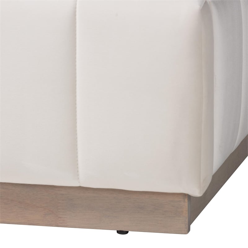 Baxton Studio Granger Velvet Upholstered Queen Platform Bed
