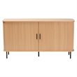 Baxton Studio Lucia Fluted Wood Sideboard - Mid-Century Modern Buffet Cabinet