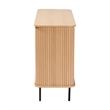 Baxton Studio Lucia Fluted Wood Sideboard - Mid-Century Modern Buffet Cabinet