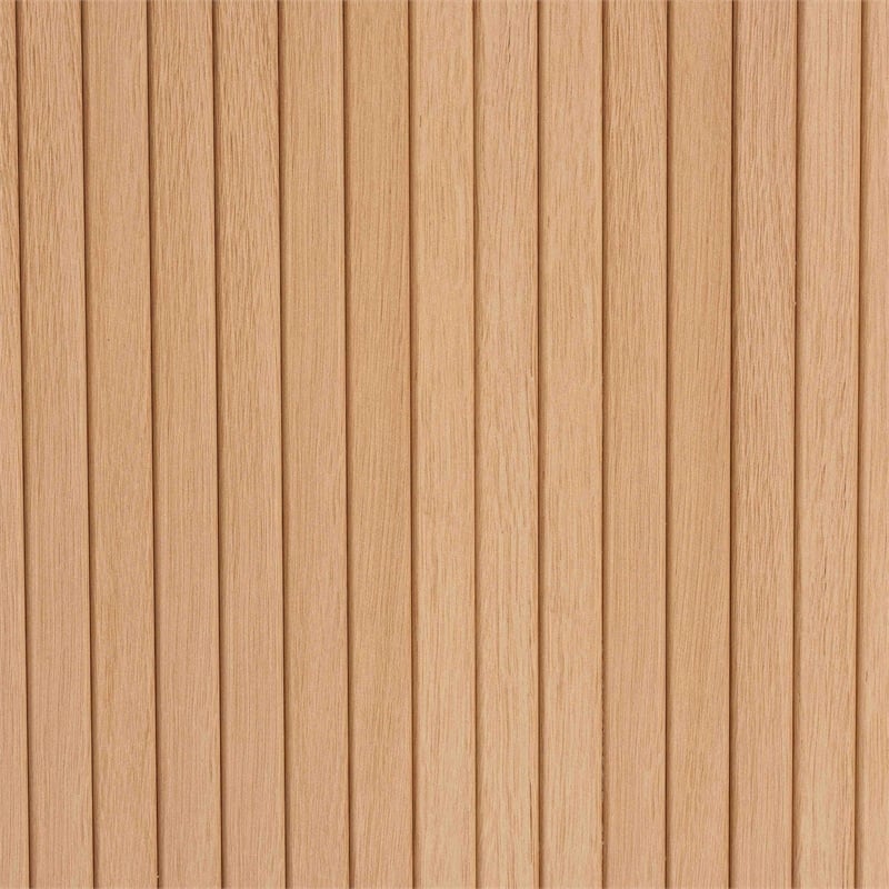 Baxton Studio Lucia Fluted Wood Sideboard - Mid-Century Modern Buffet Cabinet