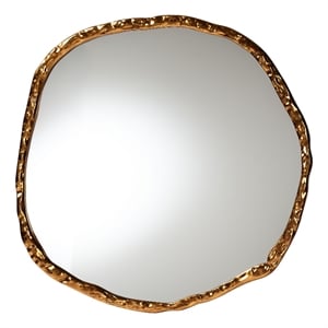 Baxton Studio Urania Wall Mirror - Irregular Shape Accent Mirror