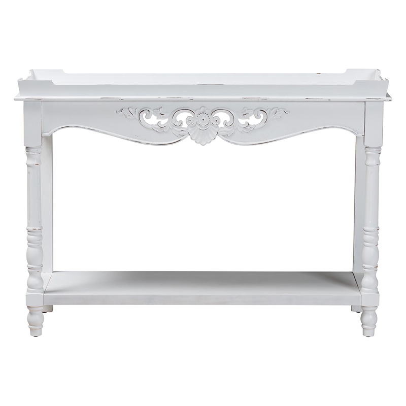 Baxton Studio Rafferty Console Table - Vintage-Inspired White Accent Table