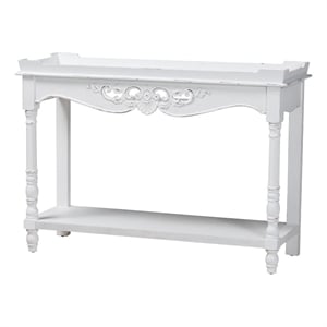 Baxton Studio Rafferty Console Table - Vintage-Inspired White Accent Table