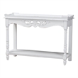 Baxton Studio Rafferty Console Table - Vintage-Inspired White Accent Table
