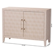 Baxton Studio Nira Faux Shagreen Storage Cabinet - 2-Door Accent Sideboard