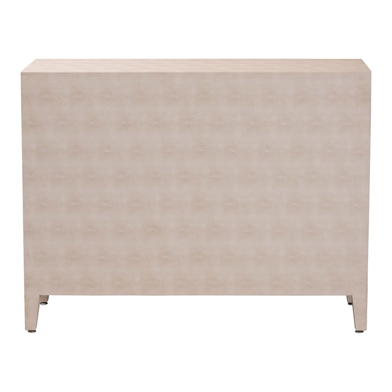 Baxton Studio Nira Faux Shagreen Storage Cabinet - 2-Door Accent Sideboard