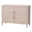 Baxton Studio Nira Faux Shagreen Storage Cabinet - 2-Door Accent Sideboard