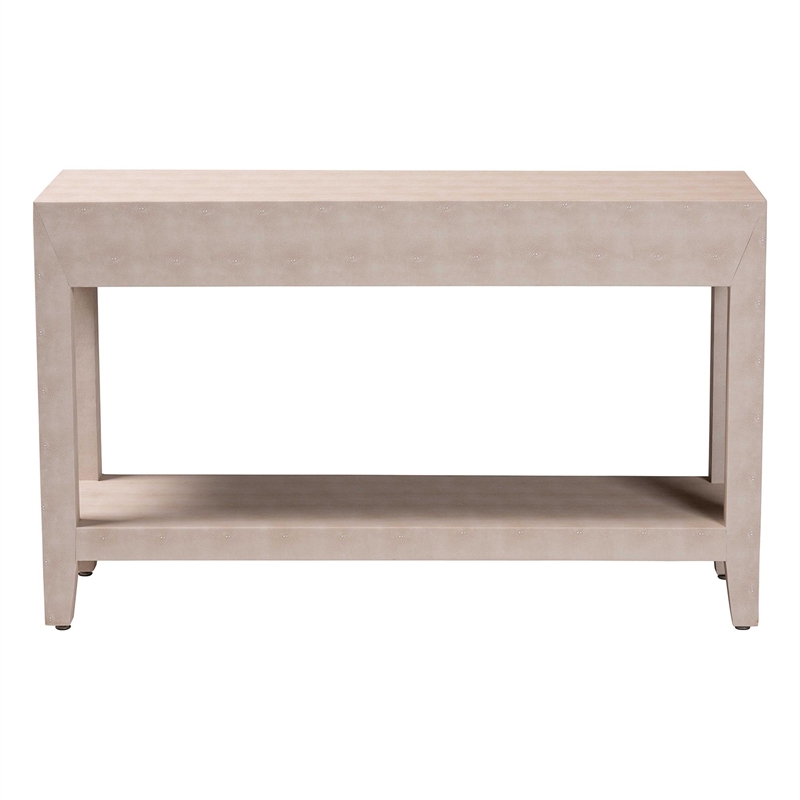 Baxton Studio Nira Faux Shagreen Console Table - Accent Display Piece