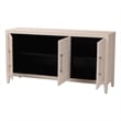 Baxton Studio Nira Faux Shagreen Sideboard  - 3-Door Buffet Storage Cabinet