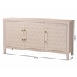 Baxton Studio Nira Faux Shagreen Sideboard  - 3-Door Buffet Storage Cabinet