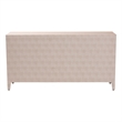 Baxton Studio Nira Faux Shagreen Sideboard  - 3-Door Buffet Storage Cabinet