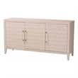 Baxton Studio Nira Faux Shagreen Sideboard  - 3-Door Buffet Storage Cabinet