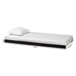 Baxton Studio Lucera Trundle Underbed Low Profile Rolling Base Twin Black