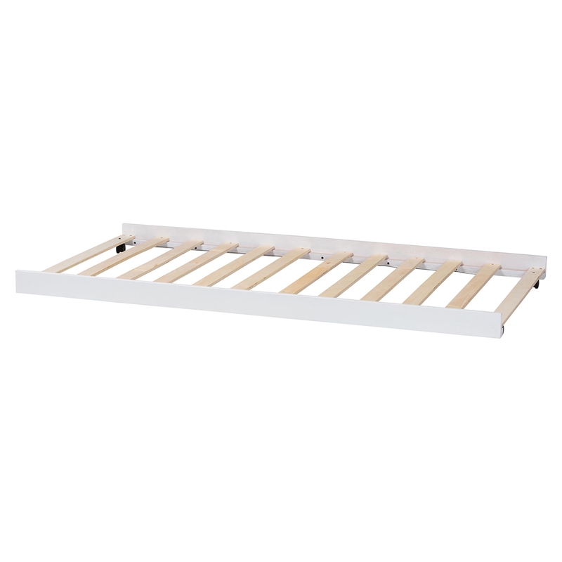 Baxton Studio Lucera Trundle Underbed Low Profile Rolling Base Twin White