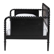 Baxton Studio Lucera Bobbin Daybed Wooden Spindle Bed Frame Twin Black