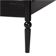 Baxton Studio Lucera Bobbin Daybed Wooden Spindle Bed Frame Twin Black