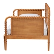 Baxton Studio Lucera Bobbin Twin To King Expandable Daybed Oak Brown