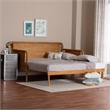 Baxton Studio Lucera Bobbin Twin To King Expandable Daybed Oak Brown