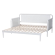 Baxton Studio Lucera Bobbin Twin To King Expandable Daybed White