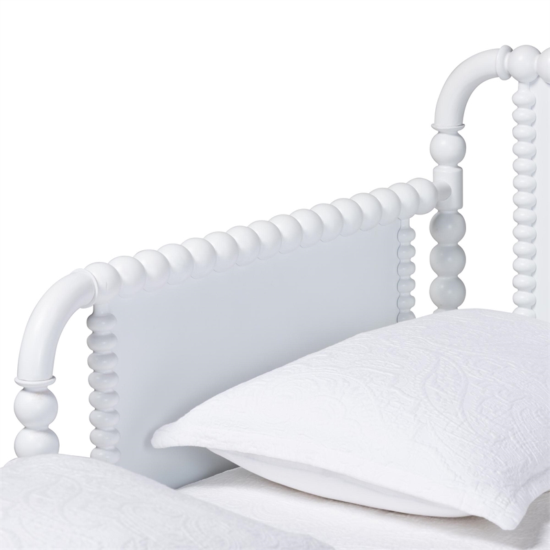 Baxton Studio Lucera Bobbin Twin To King Expandable Daybed White