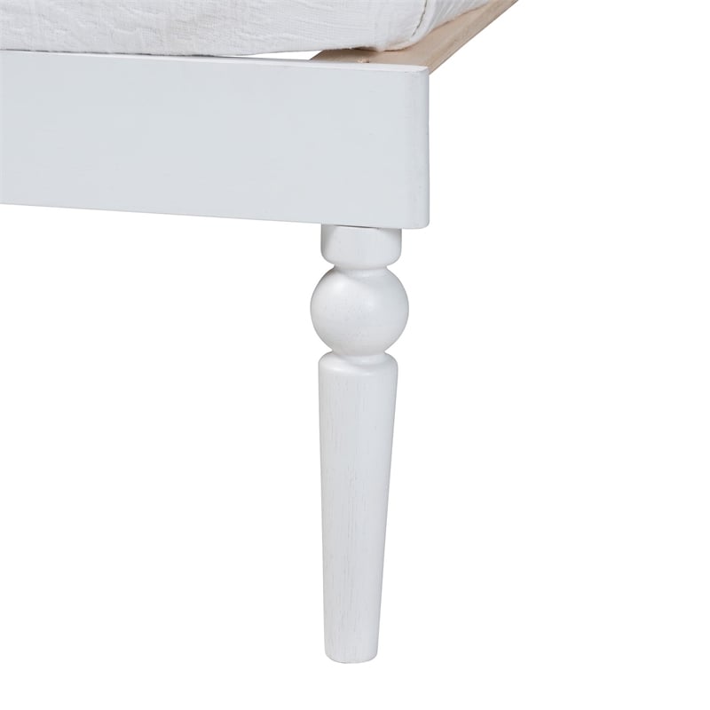 Baxton Studio Lucera Bobbin Twin To King Expandable Daybed White